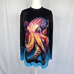 Octopus Rash Guard | Roatan Honduras West Bay | Scuba Swim Shirt | Women’s S